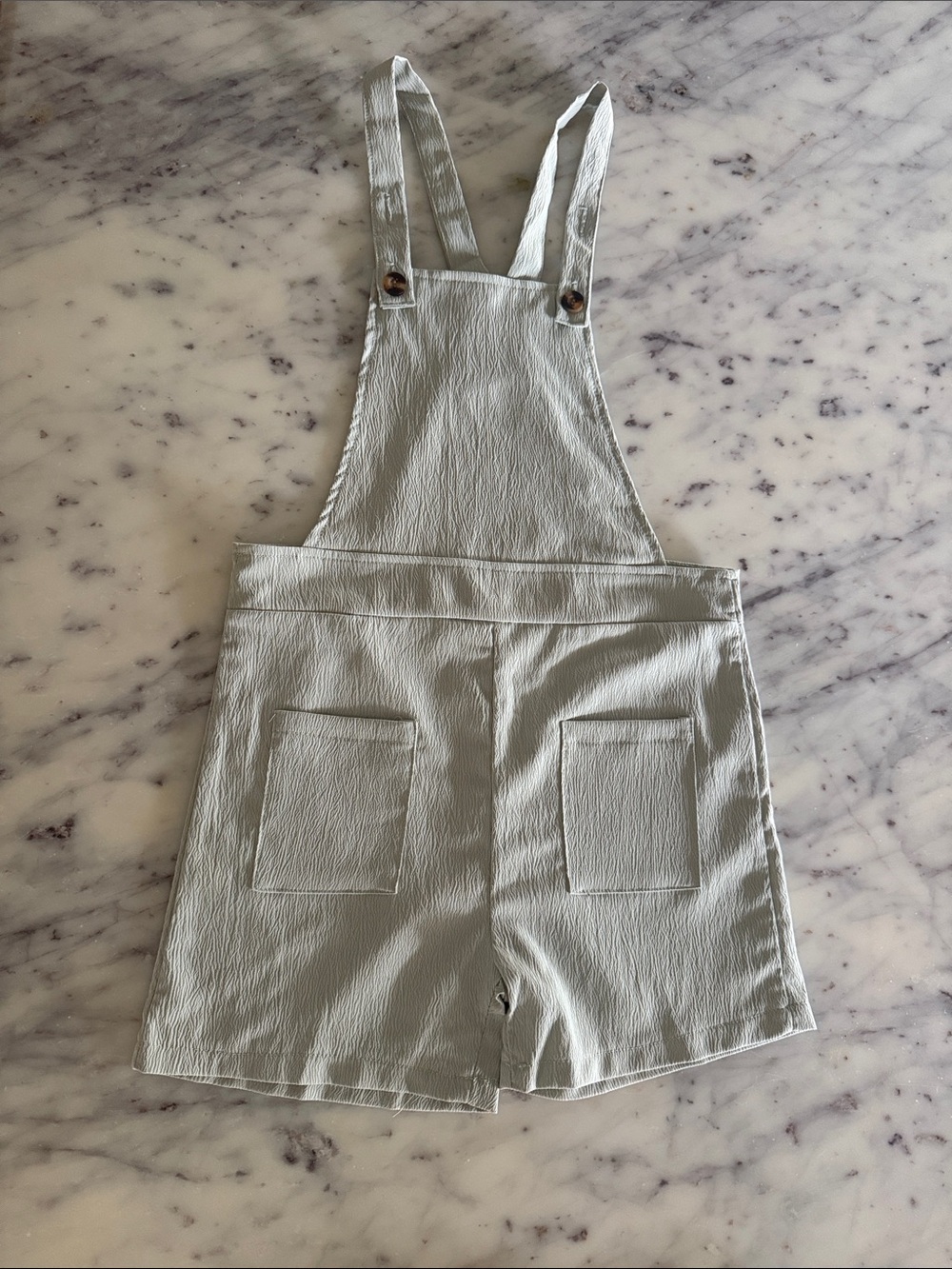 Light Sage Green Top - Minimal Textured Knit